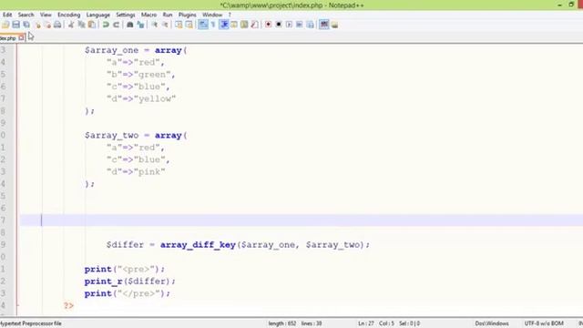 PHP Array Functions Bangla Tutorial Part 08 array diff key360p смотреть онлайн