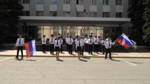 Ансамбль "Офицеры" и оркестр МВД ЛНР исполнили песню ко Дню Государственного флага. 2023