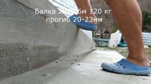 Двутавровая балка на досках (без ОСБ и без пазов)