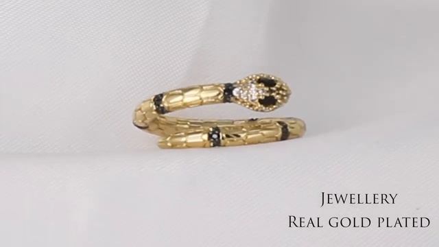 Yhpup модное металлическое регулируемое кольцо змеи для женщин, изысканное блестящее с фианитом смотреть онлайн