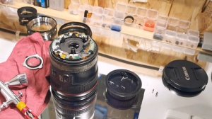 Почистить объектив от пыли. Canon EF 24-70mm f4L IS USM.