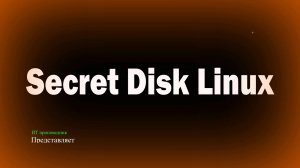 Secret Disk Linux – средство организации защищенного рабочего пространства в ОС Linux