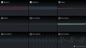 [FamiStudio] Sonic 1 - Green Hill Zone [VRC7 Cover] [Oscilloscope View]