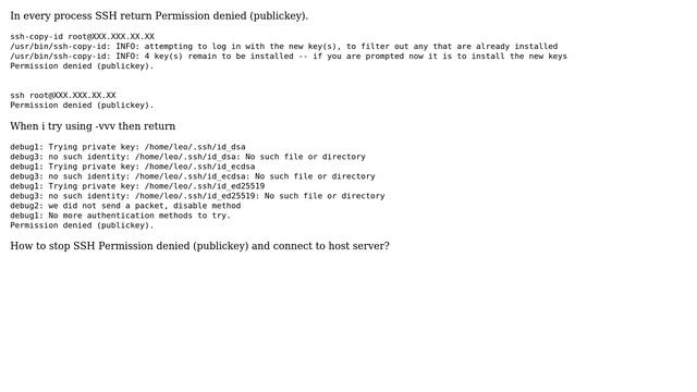 ssh how stop Permission denied (publickey) смотреть онлайн
