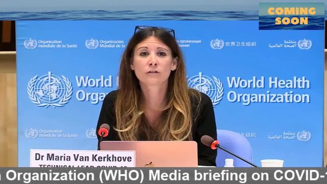 Dr.Maria Kerkhove, technical lead, World Health Organization, infectious disease epidemiologist.