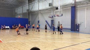 Дети играют в баскетбол