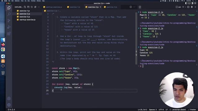 Exercises: Destructuring Syntax - Javascript In Depth