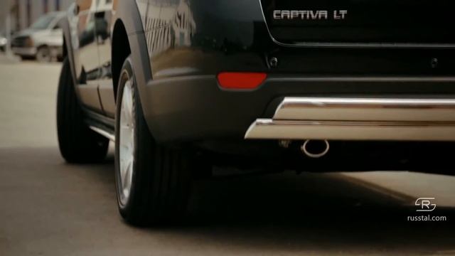 Chevrolet Captiva в обвесе из нержавейки www.suvkit.ru смотреть онлайн