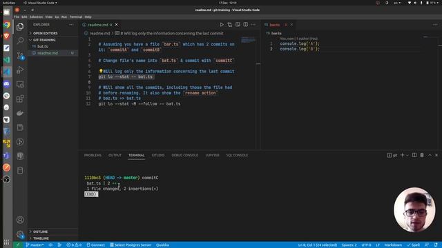 Git: follow file history смотреть онлайн
