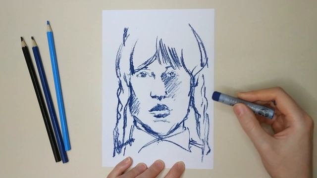 Рисую Уэнздей на скорость смотреть онлайн