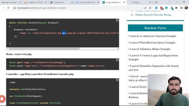 (113) Part-1 File Uploads | Validate user Image in Laravel Server Side Validation