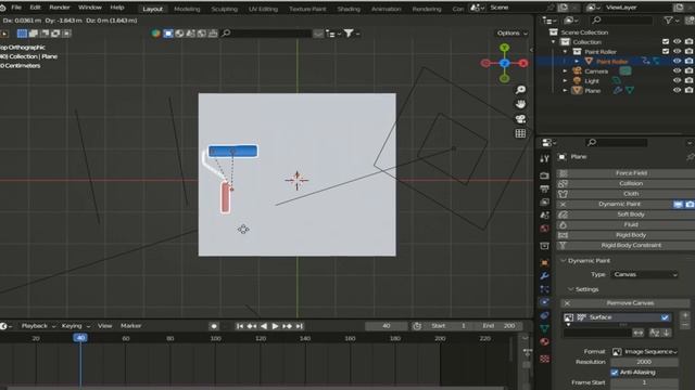 Dynamic Paint - анимация текстуры, ч. 1 / Уроки Blender