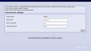 Xerox® B Series Setup Admin Password and Disable Banner Page