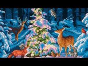 Как я закрепляю нитку во много сложений. Вышивка крестиком.