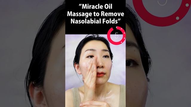 Miracle Oil Massage to Remove Nasolabial Folds #shorts