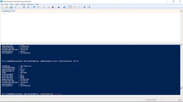 How to assign IP Address, Subnet Mask, Gateway and DNS server address using Powershell Commands смотреть онлайн