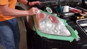 Полировка фар в домашних условиях Honda CRV 2006