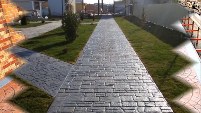 Печатный бетон как бизнес идея. Производство и укладка печатного бетона