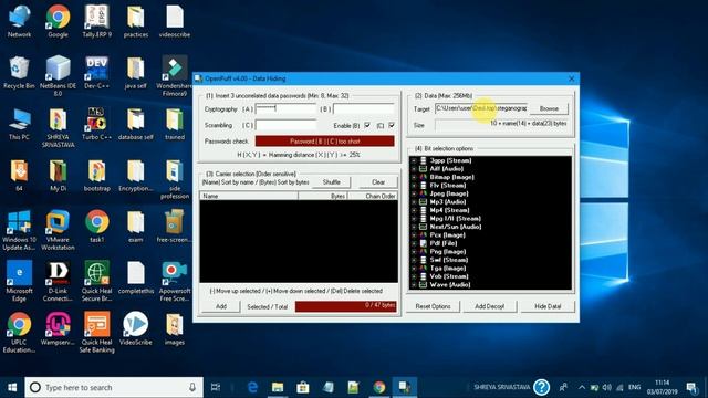 Steganography practical video using openpuff software in cyber security full explained in Hindi смотреть онлайн