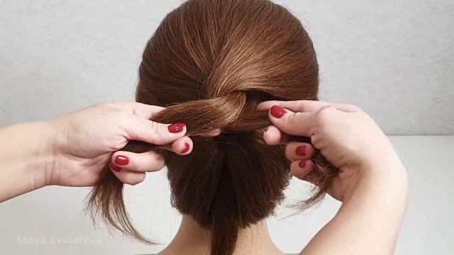 Прическа за 2 минуты. ПРОСТО СДЕЛАТЬ СЕБЕ! Hairstyle in 2 minutes. JUST MAKE YOURSELF! смотреть онлайн