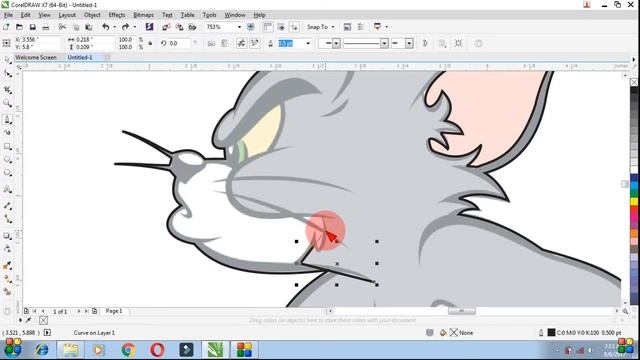 How to use bezier tool in Coral Draw Tutorial | Vectorize an image смотреть онлайн