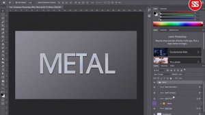 Free  Download Template Photoshop Effect Metal