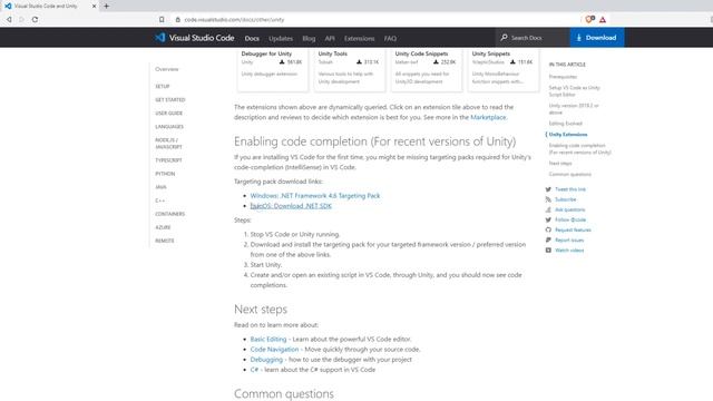 How to Setup Visual Studio Code for Unity Tutorial смотреть онлайн