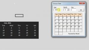 Date Picker Calender control in Excel