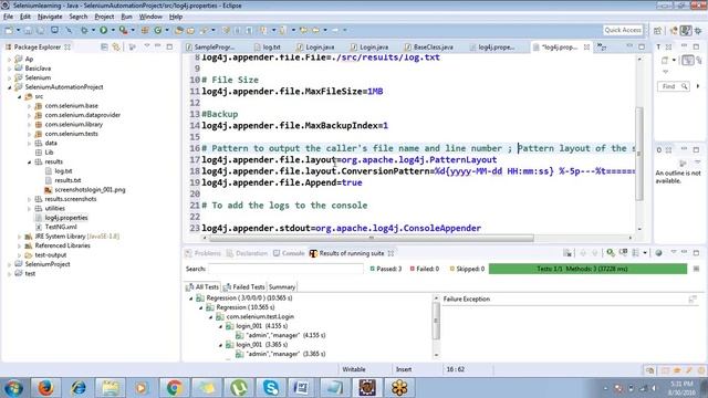 Log4J || Configuring Log4j with Selenium Project смотреть онлайн