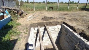 Сливная яма, Выгребная яма с шлакоблока