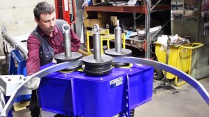 Гибка тонкостенного алюминиевого профиля в дугу на 3-х роликовом профилегибе 3RE-80 производства БМК