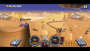 Hill Climb Racing 2 MUSCLE CAR 10km in Desert Valley