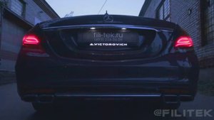 Выхлопная система на Mercedes S500 W222