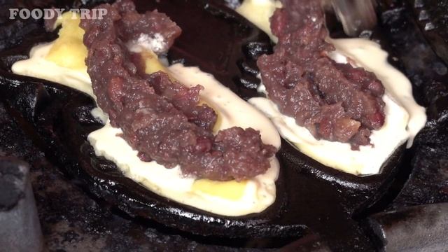 Fish Waffle (Bungeoppang) with Sweet Potato - Korean Street Food смотреть онлайн