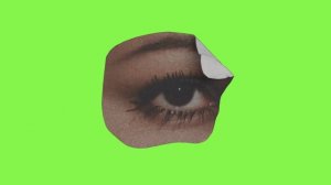 Paper Eye Green Screen Template #greenscreen #4kfootage#screencrafter #paperfoldeffect