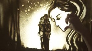 Песочное шоу, песочная анимация про любовь