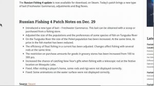 *NEW* Russian Fishing 4 Content Update Out Now!!