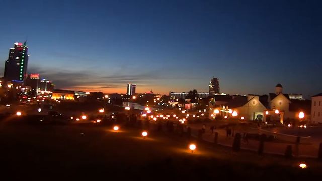 Minsk center at night MAH00736 смотреть онлайн