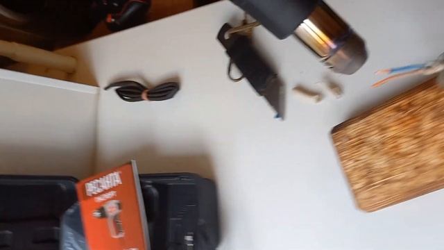 Термоусадка строительным феном РЕСАНТА смотреть онлайн