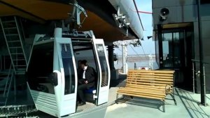 Посадка на Нижегородской станции канатной дороги