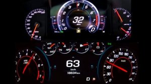 Corvette ZR1 v Chevrolet Camaro SS 1LE Acceleration 0-100 & 0-300