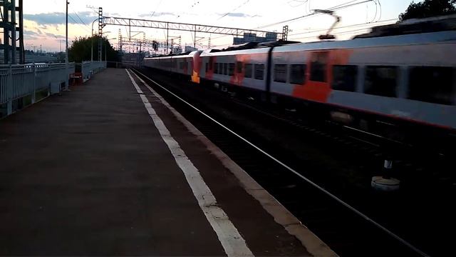 Электропоезд ЭС2Г-038+ЭС2Г-035 "Ласточка" Экспресс Тверь-Москва Октябрьская смотреть онлайн