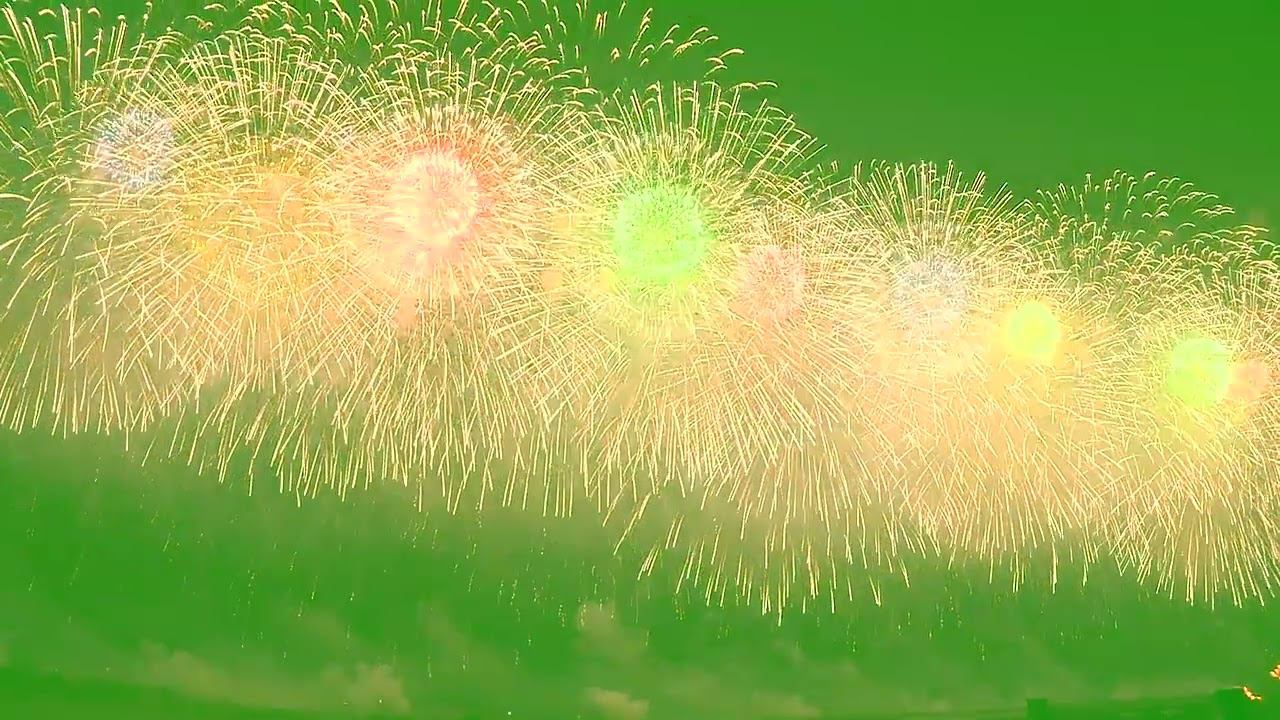 Fireworks Green Screen Animation Effect Chromakey Overlay Футаж Фейерверк 13 Эффект хромакей