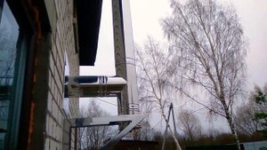 Установка чугунной печи ( буржуйки )