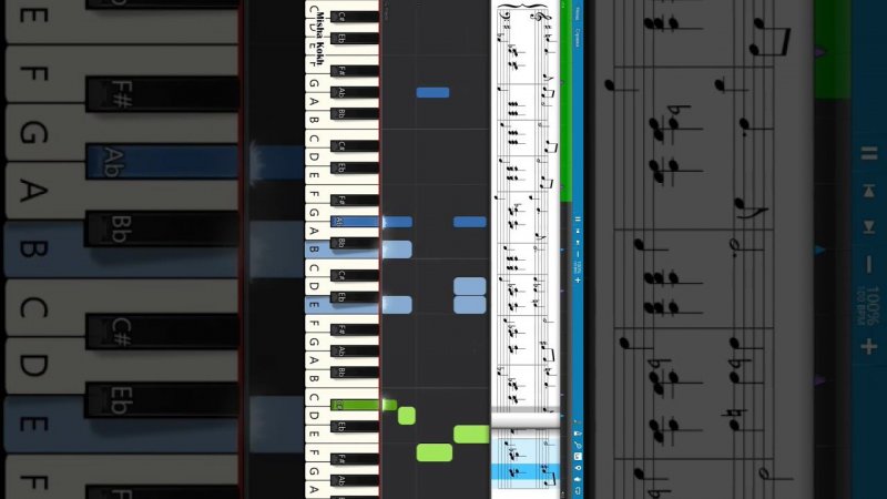 Белой акации - Дни Турбиных #pianotutorial #synthesia #synth #ноты #sheetmusic