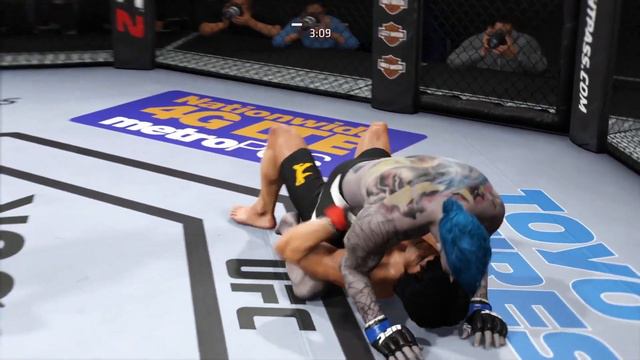 Bruce Lee vs. Marlin Man (EA sports UFC 2) смотреть онлайн