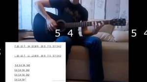 Nirvana- Smells like teen spirit соло на одной струне видео урок