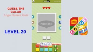 Guess the Color - Logo Games Quiz Level 20 - Walkthrough