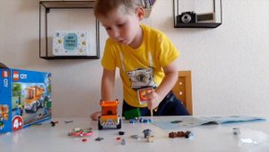 LEGO city 60220 Мусоровозка СБОРКА И ОБЗОР