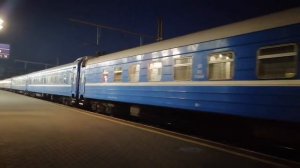 ТЭП70-0379 "Константин Заслонов" с поездом №55 Гомель-Москва на станции Орша-Центральная